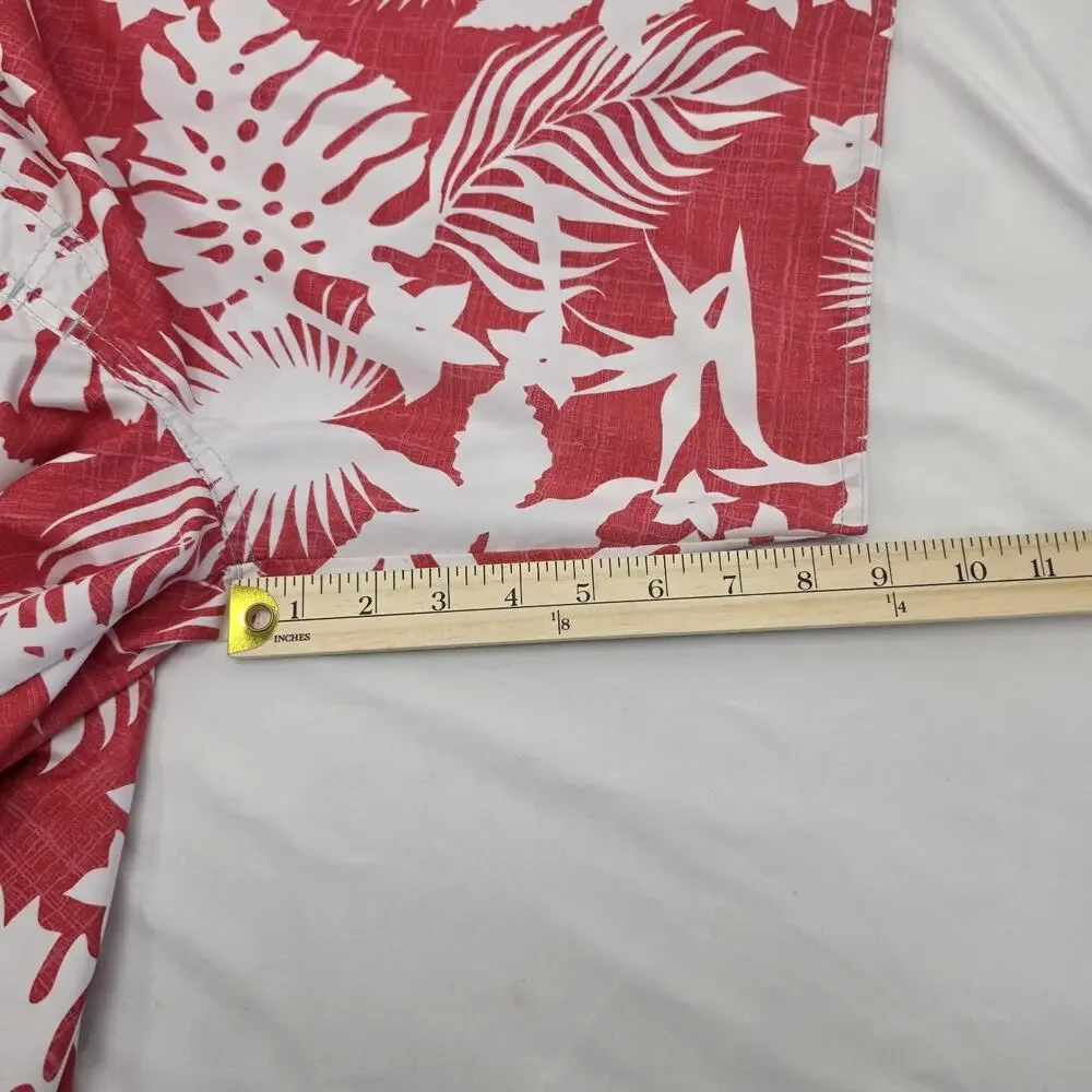 Newport Blue Swim Trunks Mens XL Red White Tropical Floral Beach Shorts Lined